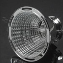 Reflektor do diod LED COB; kąt rozsyłu: 39-51 stopni FWHM; ilość diod: 1; rozmiar: okrąg 111mm; wysokość: 80mm; rodzaj materiału: PC; sposób mocowania: gniazdo