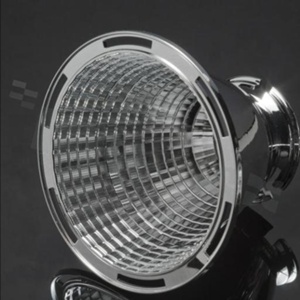 Reflector for LED COB; angle: 39-51 degree FWHM; number of LED: 1; dimension: round 111mm; height: 80mm; material type: PC; mounting: socket