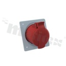 Connector: supply AC 3-phase; socket; female; 32A; 415VAC