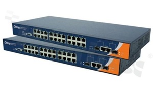 Switch przemysłowy zarządzalny; 24 porty 10/100Base-T(X) RJ45 i 2 porty Gigabit Combo RJ45/SFP; temp. pracy: -10+60 st.C; zasilanie redundantne 100...240VAC; montaż RACK; WYCOFANY Z PRODUKCJI