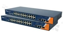 Industrial 26-port rack-mount managed Ethernet switch with 24x10/100Base-T(X)and 2x combo 10/100/1000Base-T(X) SFP ports; operating temperature -10+60 deg.C; RACK