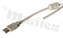 USB cable standard USB 2.0; A male> 28AWG + 28AWG; 0.5m; with EMI filter