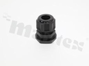 Profesjonalny przepsut kablowy GLAND-P13512B; dławnica kablowa PG13.5; 6-12.0mm; Flat O-ring; z nakrętką; nylon; czarna