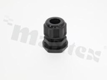 Cabel Gland PG13.5; nylon; PG13.5 6-12mm; Flat O-ring; with lock nut; black
