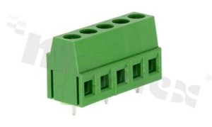 PCB terminal block; pitch 10.00mm; 3-ways; vertical; wire range 2.50mm2 (AWG 26-12); with screws for a flat screwdriver; rising clamp type; brass cage; green color;UL 300V/15A, TUV 250V/20A