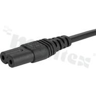 Kable zasilające, komputerowe; 2 m; Black; 2.5 A; PVC