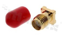 SMA female jack; straight; 50 Ohm; for PCB