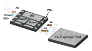 Tranzystor: N+N+N+N-MOSFET; unipolarny; 30V; 25A; 0.016ohm; 16.9W; -55+150 st.C; SMD; DFN5X6