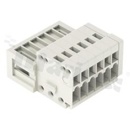 Listwa zaciskowa rozłączalna; w rastrze 2.50mm; 3-torowa; męska; na przewód 0.50mm2 (28-20AWG); płytka odciążająca przewody; kierunek wtykania równoległy do osi przewodów; UL: 150V/4A