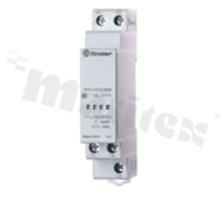 Relay installation; contacts SPDT; coil voltage 12V DC; rated current 16A; DIN-Rail