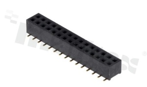 Pin Header; pitch 2.00mm; 2x15 pins; assembly: SMD; female; straight; double row; H=4.0mm
