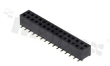 Listwa stykowa do PCB; w rastrze 2.00mm; 2x15 styków; montaż: SMD; żeńska; prosta; dwurzędowe; H=4.0mm