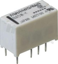 Przekaźnik elektromagnetyczny; prąd znamionowy 2A; napięcie cewki 12VDC; podwójne styki przełączne (2C); 1A/30VDC; 0.5A/125VAC