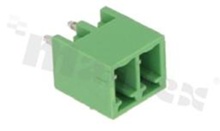 Listwa zaciskowa rozłączalna; w rastrze 3.81mm; 2-torowa; męska; pionowa; zabudowana; UL 300V/8A; TUV:300V/10.5A