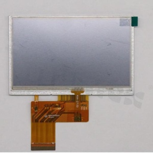 Wyświetlacz TFT; LCD 4.3"; 480xRGBx272 pikseli; cyfrowy; podświetlenie białe LED; jasność 250 cd/m2; 40 pinów