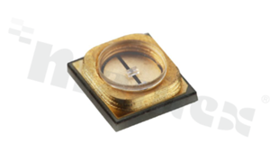 LED mid-power; SMD; 3535 PLCC2; UV-C; 270-280nm; 20mW/150mA; 5.0-6.5V; water clear; 120 degrees; 3.5x3.5x1.6mm