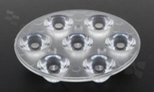 Lens for LED high power; angle: 60 degrees ; Number of LEDs: 7; Dimensions: round 67mm; Height: 13.4mm; material: PMMA; PC; Fastening: screw
