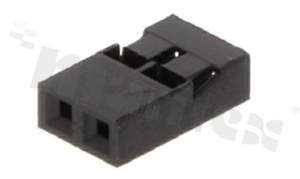 Crimp Terminal Housing; pitch 2.00mm; 1x2 pins; assembly: for cable; female; single row