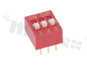 DIP Switch; THT; 2-poles; pitch 2.54mm