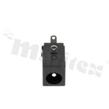 DC socket; male; angled; pin diameter 2.5mm; hole diameter 6.3mm; THT; straight legs