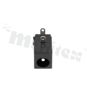 Gniazdo zasilające do PCB; męskie; kątowe; średnica kołka 2.5mm; średnica otworu 6.3mm; montaż: THT; proste nóżki, 5A