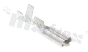 Flat connector; female; 2.8mm; 0.5mm; for wire AWG22-18(0.75-1.5mm2 wire); brass; unisolated