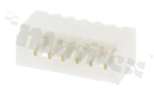 Złącze Kablowe do PCB; w rastrze 1.25mm; 6-stykowe; montaż THT; męskie; pionowe; 125V/1A