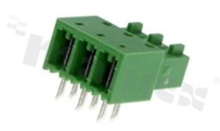 Listwa zaciskowa rozłączalna; w rastrze 3.50mm; 3-torowa; żeńska; kątowa; styki z fosforobrązu; UL 300V/8A TUV; 250V/7A