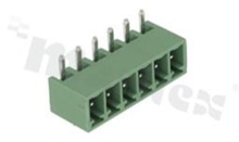 Listwa zaciskowa rozłączalna; w rastrze 3.81mm; 6-torowa; męska; kątowa; zabudowana;  UL 300V/10A; TUV:300V/10.5A