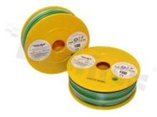 Przewód pojedynczy LGY/H05V-K; z wielodrutową miedzianą żyłą; zielony/biały; przekrój 0.75mm2; AWG 18; 500V; -40+105 st.C; 100m.