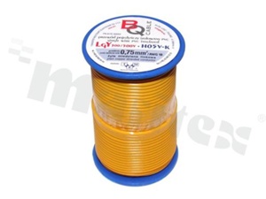 Single wire LGY/H05V-K; with copper multi-strand; yellow; cross section 0.75mm2; AWG 18; 500V; -40+105 deg.C; 25m.