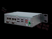 Bezwentylatorowy komputer przemysłowy; Celeron J6412; RAM: 4GB; 2xCOM; 4xUSB; 4xLAN; GPIO; Audio; SATA; HDMI; DP; temp.pracy: -20+60C; 12-24VDC