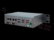 Bezwentylatorowy komputer przemysłowy; Celeron J6412; RAM: 4GB; 2xCOM; 4xUSB; 4xLAN; GPIO; Audio; SATA; HDMI; DP; temp.pracy: -20+60C; 12-24VDC