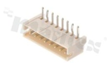 Header for PCB; pitch 1.50mm; 8-contacts; THT; male; side entry; 50V/1A