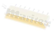 Header for PCB; pitch 2.50mm; 8-contacts; THT; male; top entry; 250V/3A