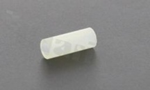 Tulejka dystansowa; plastikowa; okrągła; przelotowa bez gwintu; średnica zewnętrzna 3.7mm; średnica wewnętrzna 2.2mm; wysokość 10.0mm