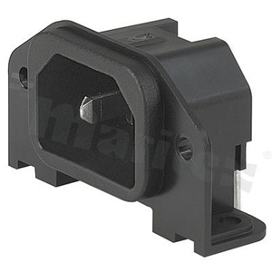 Power Input Modules (PEM); GSP1.8101.1; Solder; 3; Flanges, PCB, Panel, Screw, Through Hole; Pin, Receptacle