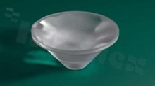 Lens for LED high power; mid power; angle: 25 do 48 degrees ; Number of LEDs: 1; Dimensions: round 20mm; Height: 9.9mm; material: PC; Fastening: snaps