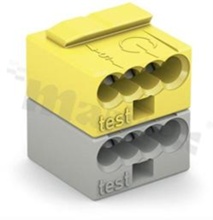 Listwa zaciskowa; gniazdo; na przewód 0.6-0.8mm (22-20 AWG); 8 zaciskowa; 4-przewodowa; 2-biegowa; raster 5.75mm; 320V/6A