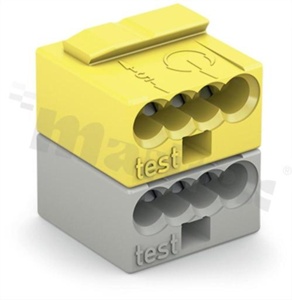 Listwa zaciskowa; gniazdo; na przewód 0.6-0.8mm (22-20 AWG); 8 zaciskowa; 4-przewodowa; 2-biegowa; raster 5.75mm; 320V/6A