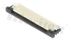 ZIF connector for FFC/FPC; pitch 0.50mm; 30-contacts; SMD; side entry; upper contacts