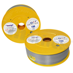 Single wire LGY/H05V-K; with copper multi-strand; grey; cross section 0.75mm2; AWG 18; 500V; -40+105 deg.C; 100m.