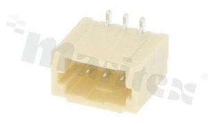 Złącze Kablowe do PCB; w rastrze 1.00mm; 3-stykowe; montaż SMD; męskie; pionowe; 50V/1A