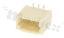 Header for PCB; pitch 1.00mm; 3-contacts; SMD; male; top entry; 50V/1A