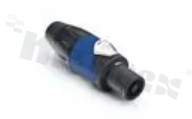 Loudspeaker connector; female; 4 contacts; 30A; 133V; cable mount