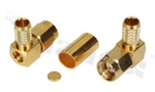 Plug SMA; male; angled; 50 Ohm; for H155 cable