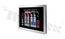 Fanless PanelComputer 12''; IntelCore i5 6300U 2.4 GHz; touch panel; front IP65; 1x SATA; 2xCOM; 1x HDMI; 2x LAN; 4x USB 3.0; 2x mPCIe; 1x SIM; 1x mSATA; oper. temperature -10+50C ; supply 12-26V