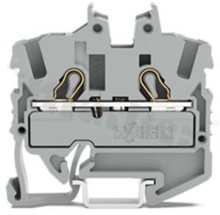 Din rail terminal block MINI; for wire 0,25-2,5mm2 (22-14 AWG); spring clamp Cage-Clamp; blue; 600V/20A
