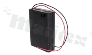 3xAA Battery holder; with 26AWG wire 15cm