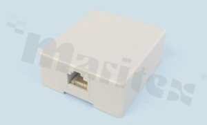 Puszka telefoniczna z gniazdem 8-stykowym, 8P8C, RoHS